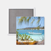 Mauritius - magneet van Velvet Escape (Voorkant / Achterkant)