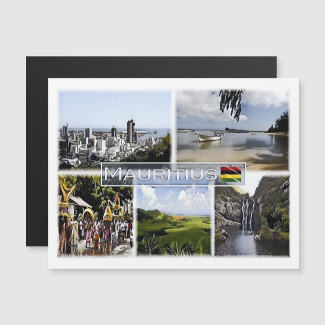 Mauritius - Mozaïek - (Voorkant / Achterkant)