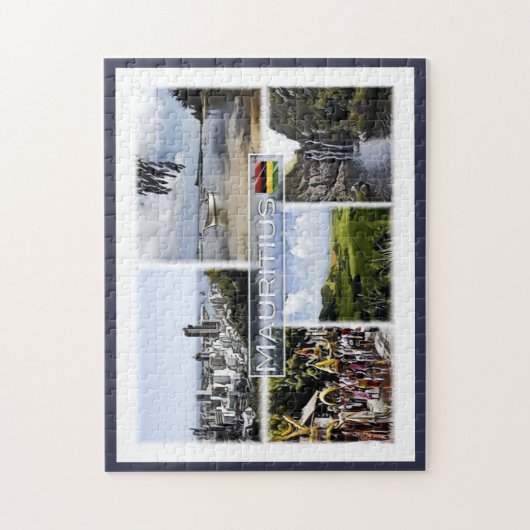 Mauritius - Mozaïek - Legpuzzel (Verticaal)