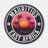 Mauritius Oost-Afrika Retro Sunset Souvenirs 60 Magneet (Voorkant)