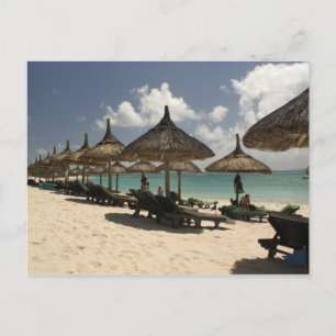 Mauritius, Poste de Flacq. Strandtafereel bij de Briefkaart