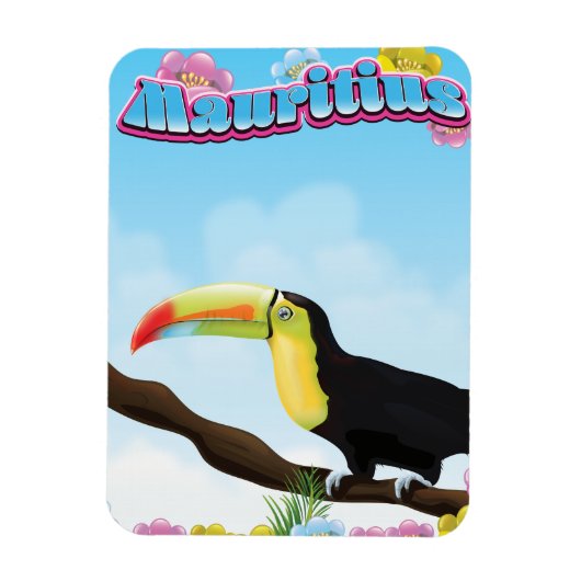 Mauritius-reisposter Magneet (Verticaal)