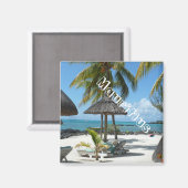 Mauritius , Strand Magneet (Voorkant / Achterkant)