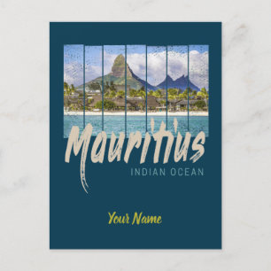 Mauritius  strand souvenir in de Indische Oceaan Briefkaart