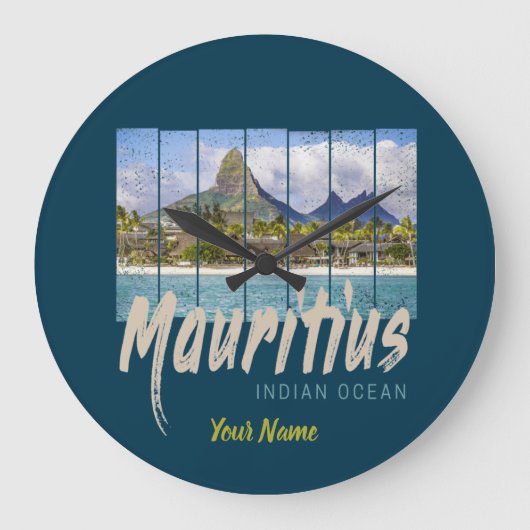 Mauritius strand souvenir in de Indische Oceaan Grote Klok (Voorkant)