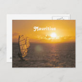 Mauritius Sunset Briefkaart (Voorkant / Achterkant)
