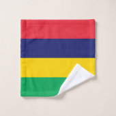 Mauritius Vlag Bad Handdoek (Wasdoekje)