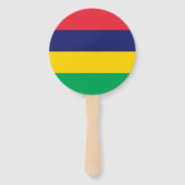 Mauritius-vlag Handwaaier (Achterkant)