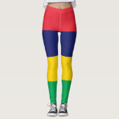 Mauritius Vlag Leggings (Voorkant)