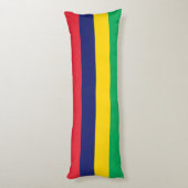 Mauritius-vlag Lichaamskussen (Achterkant (Verticaal))