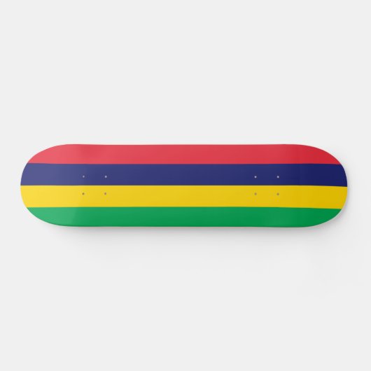 Mauritius Vlag Skateboard (Horizontaal)