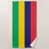 Mauritius Vlag Strandlaken (Voorkant)