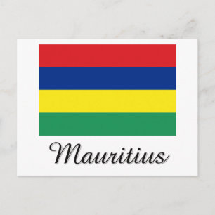 Mauritius-vlaggenontwerp Briefkaart