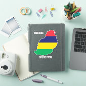 Mauritius-vlagplatriotic Sticker (iPad Cover)