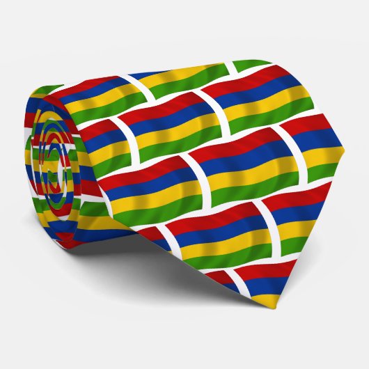 Mauritius Vlagstrik Stropdas (Opgerold)
