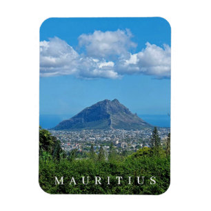 Mauritius wolken over berg koelkast magneet