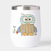 Mäuse nähen Eule (Achterkant)