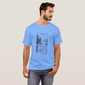 Mauser C96 Broomhandle Patent Blueprints Schematis T-shirt (Voorkant volledig)