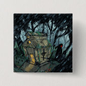 Mausoleum and the Crow Vierkante Button 5,1 Cm (Voorkant)