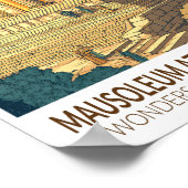 Mausoleum at Halicarnassus 7 Wonders of the World Poster (Hoek)