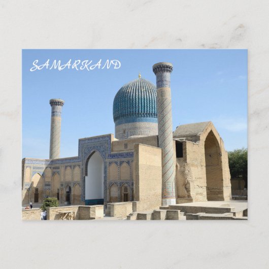 Mausoleum of Timur in Samarkand, Oezbekistan Briefkaart (Voorkant)