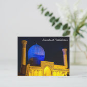 Mausoleum van Amir Timur - Samarkand, Oezbekistan Briefkaart (Staand voorkant)