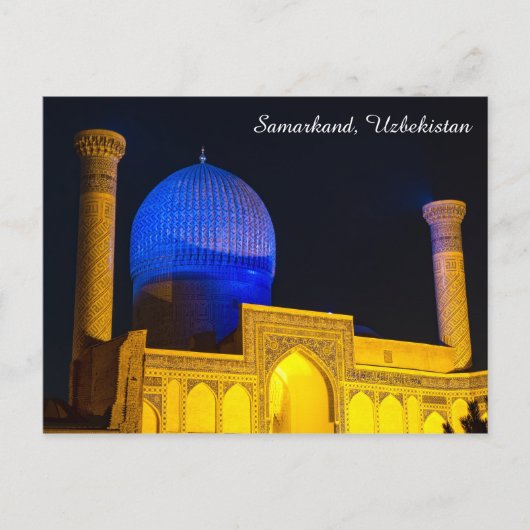 Mausoleum van Amir Timur - Samarkand, Oezbekistan Briefkaart (Voorkant)