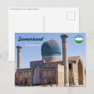 Mausoleum van Amir Timur - Samarkand, Oezbekistan Briefkaart