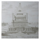 Mausoleum van Halicarnassus, Bodrum, Turkije, uit Tegeltje (Voorkant)