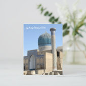 Mausoleum van Timur in Samarkand, Oezbekistan Briefkaart (Staand voorkant)