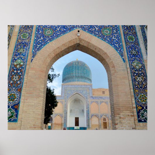 Mausoleum van Timur in Samarkand, Oezbekistan Poster (Voorkant)