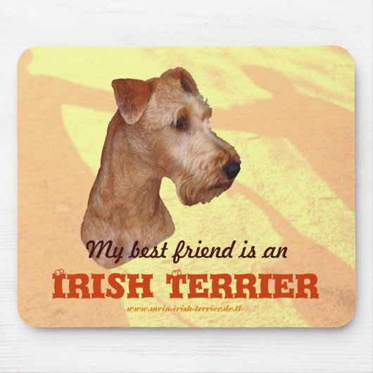 Mauspad "Irish Terrier" Muismat (Voorkant)