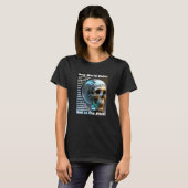 Mauvais À L'Os (foncé) T-shirt (Devant entier)