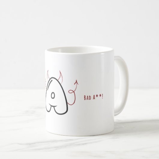 Mauvais "A" Mug (Devant droit)