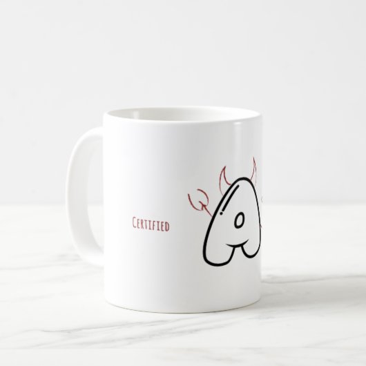 Mauvais "A" Mug (Devant gauche)