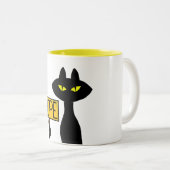 Mauvais Boogie -Le Chat- "NON" mugs drôles (Devant droit)
