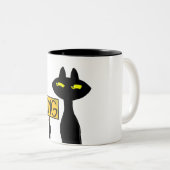 Mauvais Boogie -Le Chat- "OMG" mugs drôles (Devant droit)