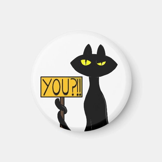 Mauvais Boogie -Le Chat- "Vous?!!" aimants drôles (Devant)