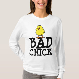 MAUVAIS CHICK FUNNY LADIES T-SHIRTS