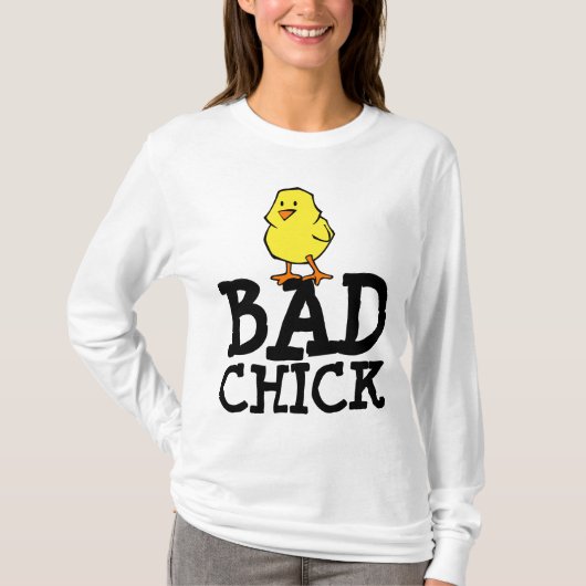 MAUVAIS CHICK FUNNY LADIES T-SHIRTS (Devant)
