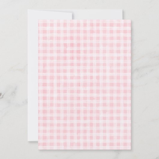 Mauvais DEUX os À damiers chiot Invitation (Dos)