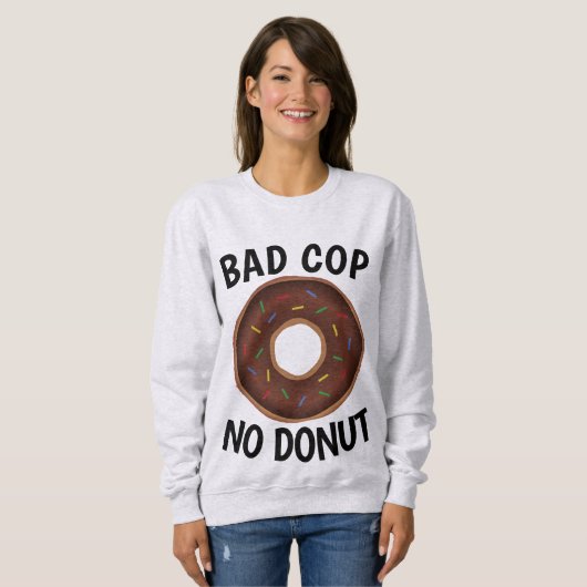 MAUVAIS FLIC PAS DE DONUT T-shirts drôles (Devant entier)