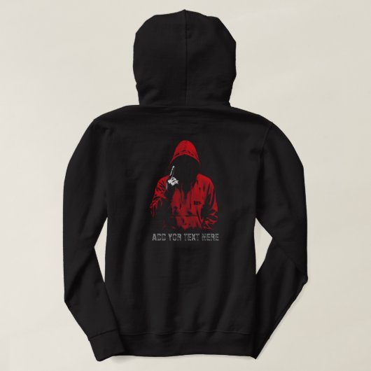 Mauvais Garçon Figure à Capuche Rouge | Sweat à Ca (Design dos)