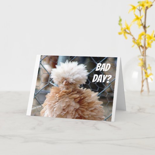 "MAUVAIS JOUR ?" ESPÉRER QUE CETTE CARTE VOUS SOUR (Fleur jaune)