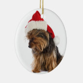 Mauvais ornement de Noël Yorkie (Droite)