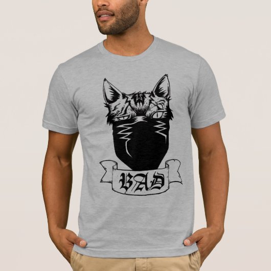 MAUVAIS T-shirt de chat (Devant)