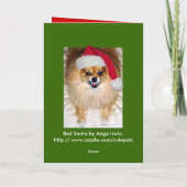 Mauvaise carte de Noël Père Noël (Dos)