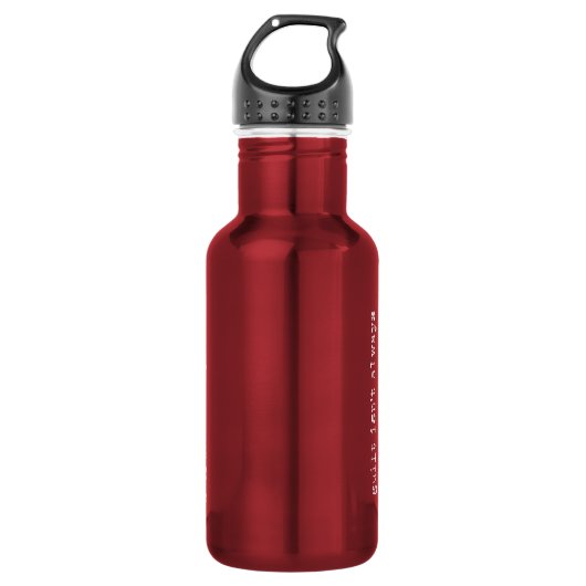 mauvaise conduite. bouteille d'eau de l'acier (Devant)