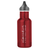 mauvaise conduite. bouteille d'eau de l'acier (Gauche)