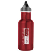 mauvaise conduite. bouteille d'eau de l'acier (Droite)